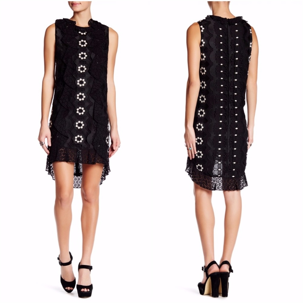 Anna Sui Medallion Lace Shift Dress NWT - Size 0